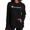 Women * | Champion Women'S Cotton Logo Hoodie