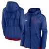 Sports Fan Shop * | Nike Women'S Chicago Cubs Statement Raglan Full-Zip Hoodie Jacket Royal, Red