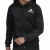 Activewear * | Adidas Men'S Game And Go Performance Fleece Logo Hoodie Black