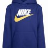 Kids * | Nike Little Boys Pullover Sportswear Club Futura Hoodie Midnight Navy