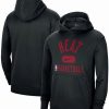 Sports Fan Shop * | Nike Men'S Miami Heat 2021-2022 Spotlight On Court Performance Practice Pullover Hoodie Black