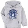 Sports Fan Shop * | Outerstuff Toddler Boys And Girls Los Angeles Dodgers Fence Swinger Pullover Hoodie Heather Gray