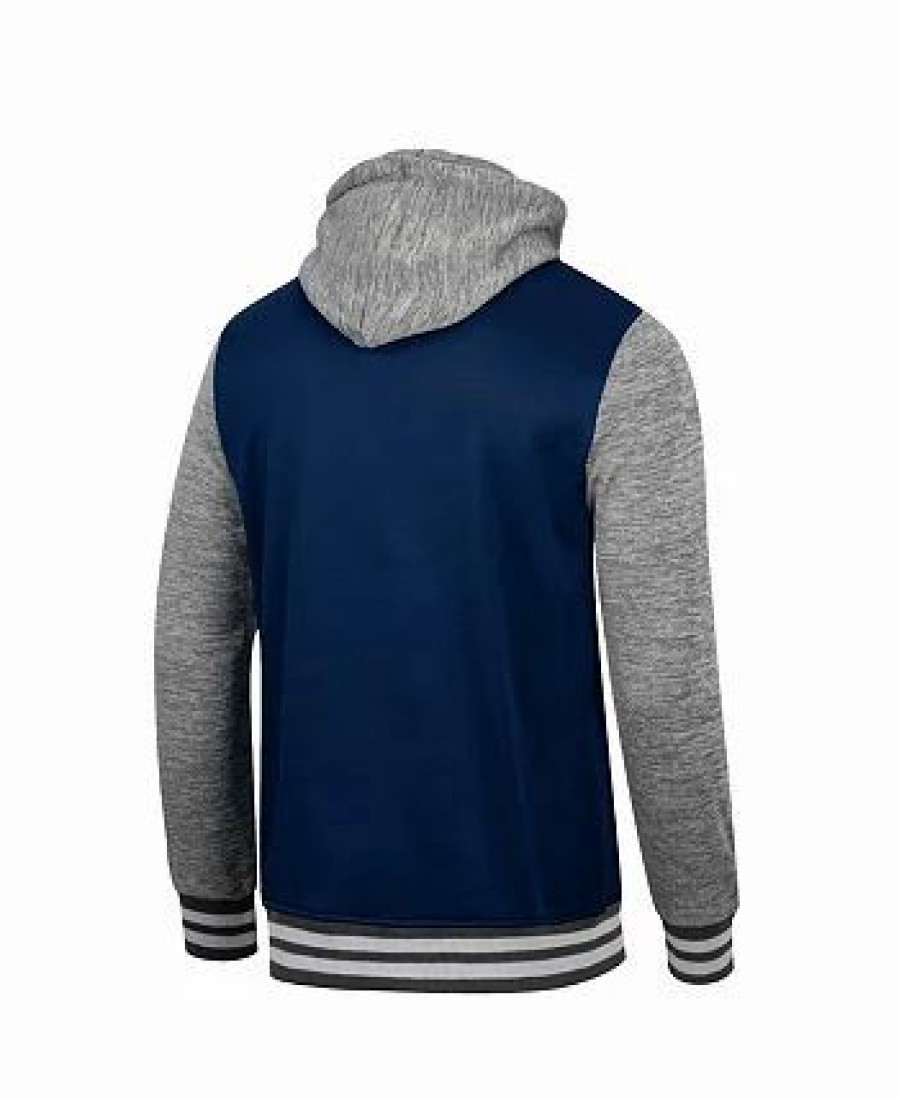 Sports Fan Shop * | Men'S Cal Bears Robinson Hoodie Full-Snap Jacket Navy