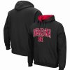 Sports Fan Shop * | Men'S Nebraska Huskers Arch And Logo 3.0 Pullover Hoodie Black