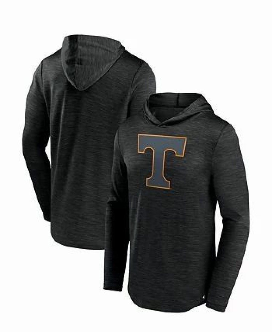 Sports Fan Shop * | Fanatics Men'S Branded Tennessee Volunteers Transitional Hoodie T-Shirt Heather Black