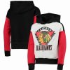 Sports Fan Shop * | Outerstuff Girls Youth Chicago Blackhawks Let'S Get Loud Pullover Hoodie Heathered Gray, Black