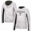 Sports Fan Shop * | Men'S Tennessee Volunteers Mossy Oak Spf 50 Performance Long Sleeve Hoodie T-Shirt White