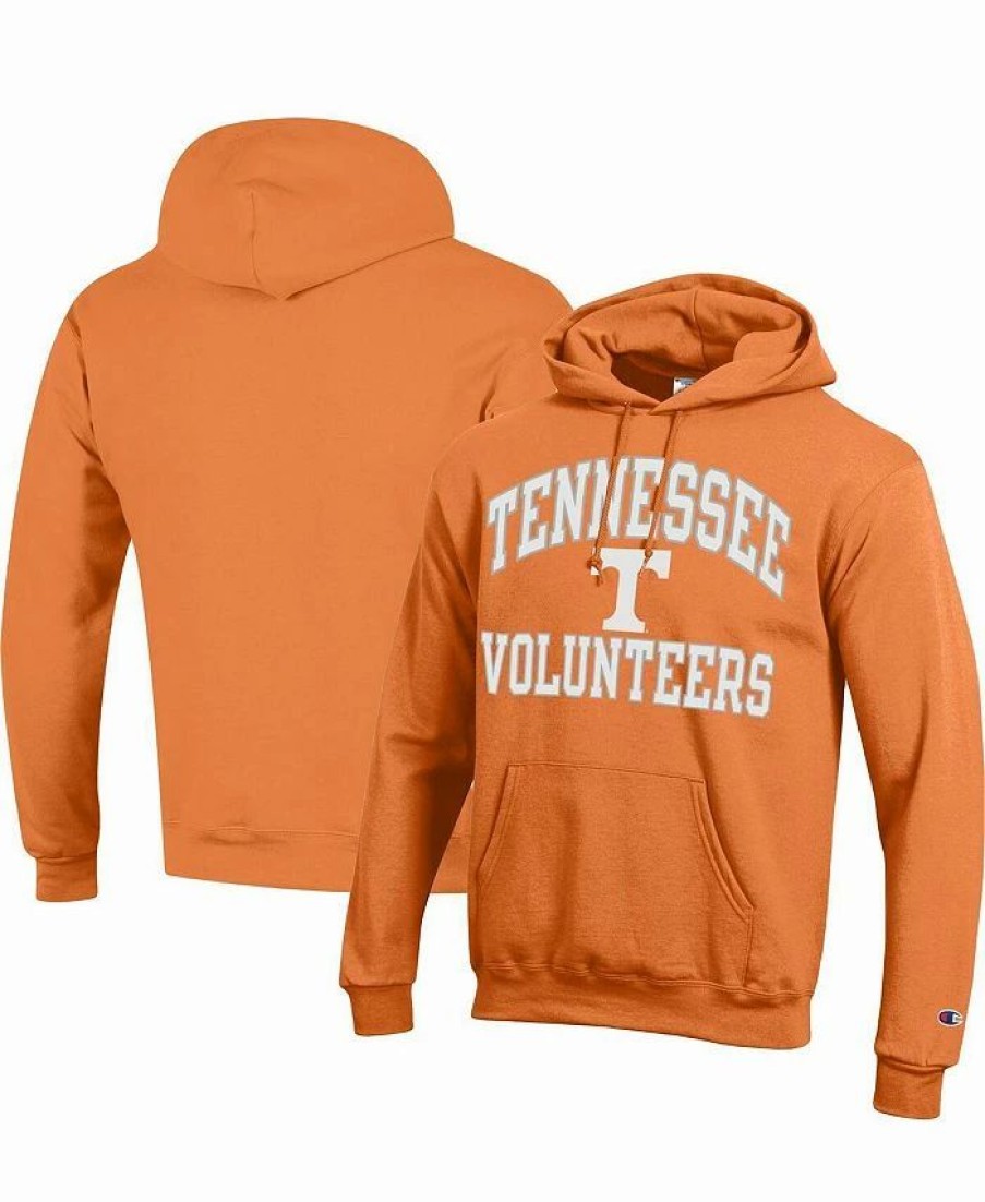 Sports Fan Shop * | Champion Men'S Tennessee Volunteers High Motor Pullover Hoodie Tennessee Orange