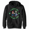 Kids * | Nintendo Boy'S Super And Luigi St. Patrick'S Day Not Wearing Green Child Pull Over Hoodie Black