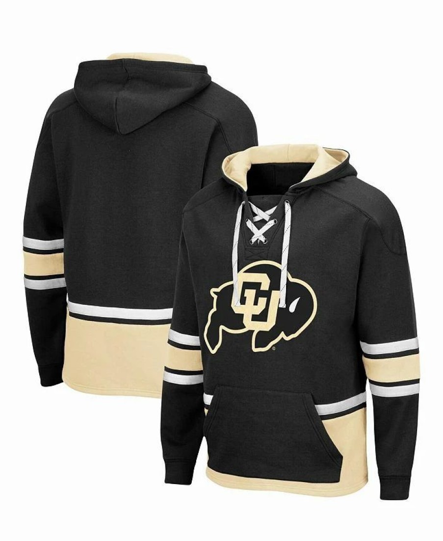 Sports Fan Shop * | Men'S Colorado Buffaloes Lace Up 3.0 Pullover Hoodie Black