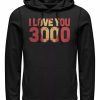 Hoodies & Sweatshirts * | Marvel Men'S Avengers Endgame I Love You 3000 Iron Man, Pullover Hoodie Black