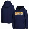 Sports Fan Shop * | Outerstuff Youth Boys Denver Broncos Take The Lead Pullover Hoodie Navy