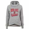 Sports Fan Shop * | Outerstuff Girls Youth Heather Gray Boston Red Sox America'S Team Raglan Pullover Hoodie Heathered Gray