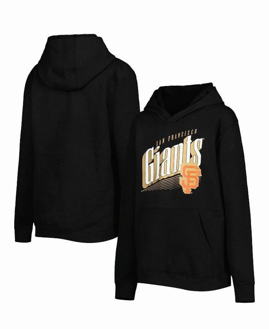 Sports Fan Shop * | Outerstuff Youth Boys And Girls San Francisco Giants Winning Streak Pullover Hoodie Black