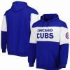 Sports Fan Shop * | Men'S Chicago Cubs Stripe Pullover Hoodie Royal, White