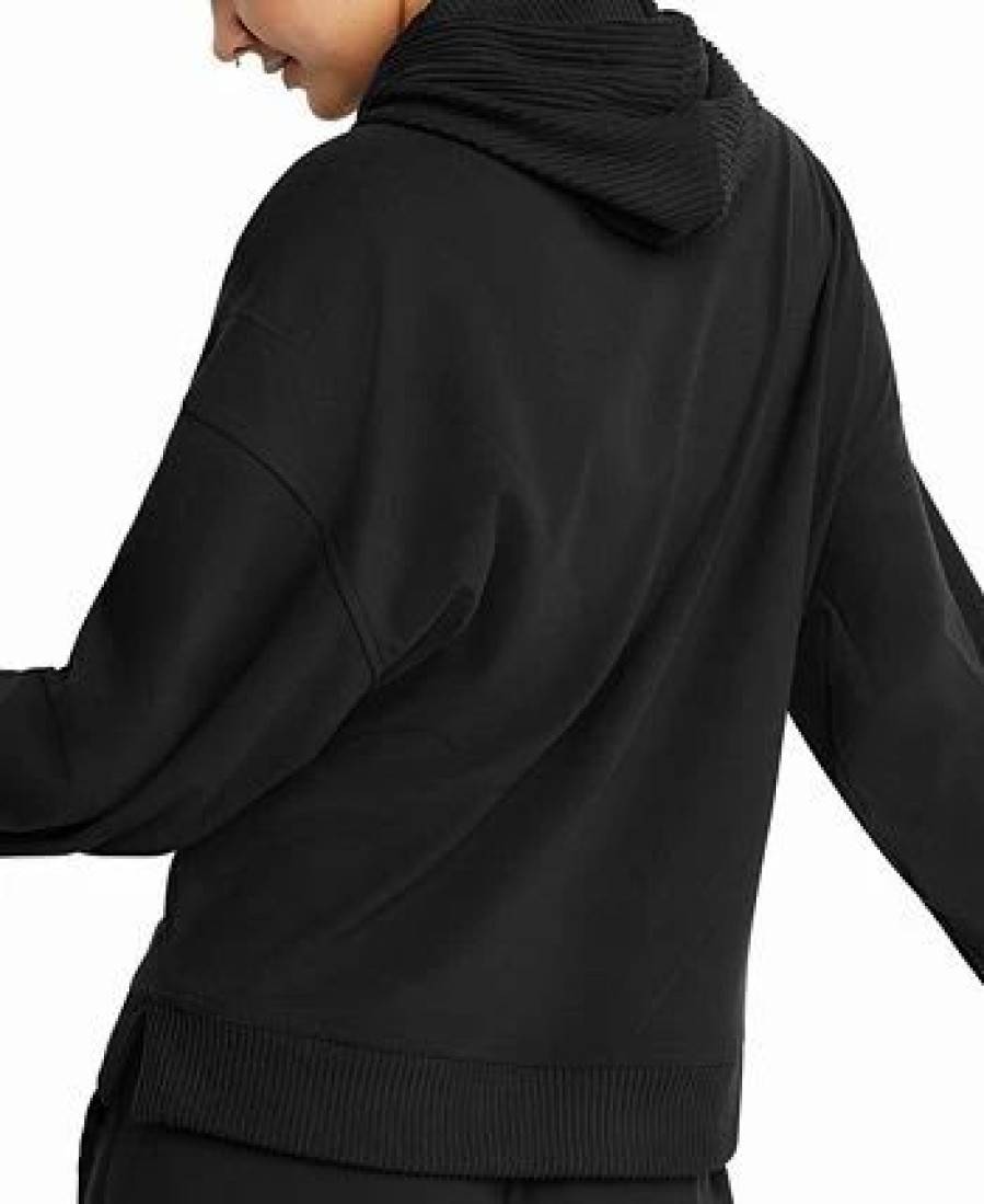 Women * | Champion Women'S Soft Touch Ribbed Mix Hoodie