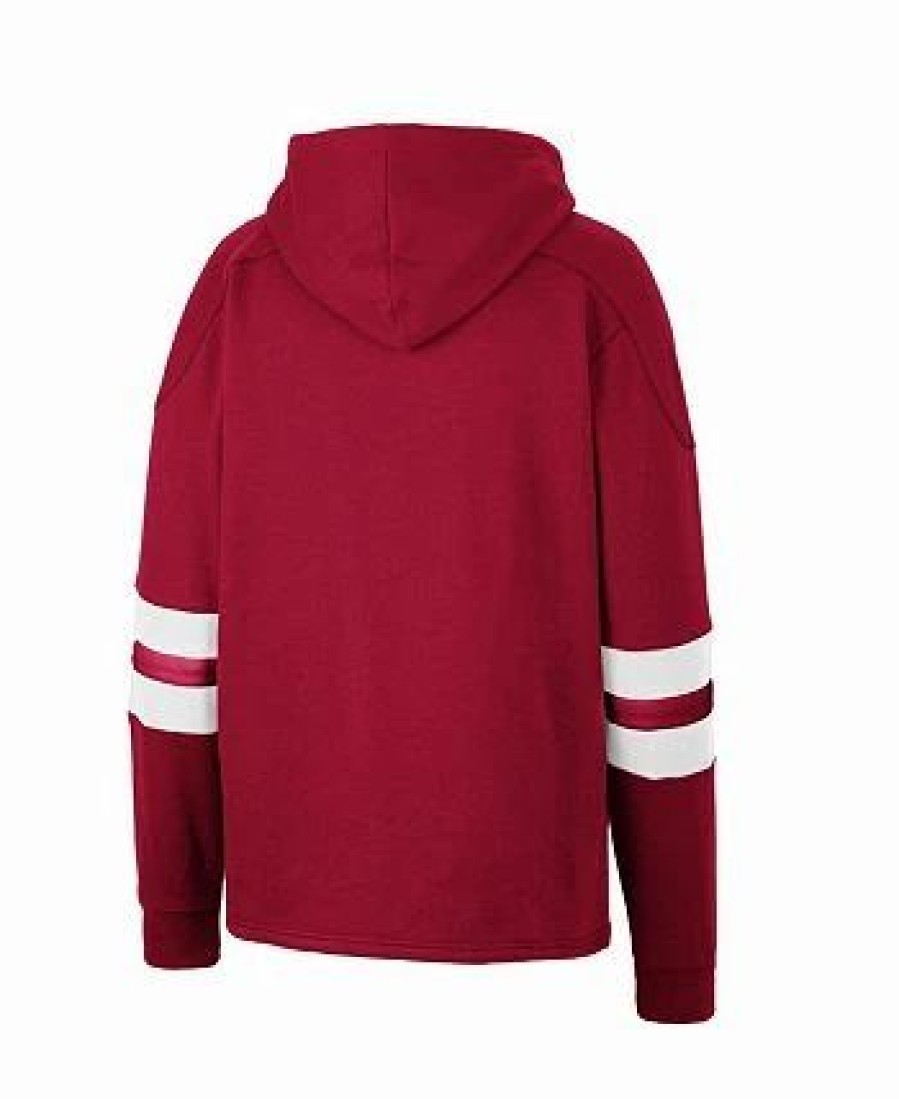 Sports Fan Shop * | Men'S Indiana Hoosiers Lace-Up 4.0 Pullover Hoodie Crimson