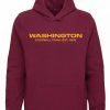 Sports Fan Shop * | Outerstuff Youth Washington Football Team Team Logo Pullover Hoodie Burgundy