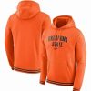 Sports Fan Shop * | Nike Men'S Oklahoma State Cowboys Sketch Retro Pullover Hoodie Orange