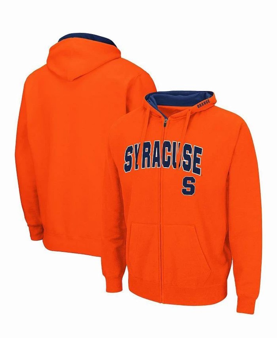 Sports Fan Shop * | Men'S Syracuse Arch And Logo 3.0 Full-Zip Hoodie Orange