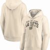 Sports Fan Shop * | Fanatics Women'S New Orleans Saints Spring Jump Signature Fleece Pullover Hoodie Cream