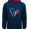 Sports Fan Shop * | Outerstuff Youth Boys Houston Texans Fan Gear Prime Pullover Hoodie Navy