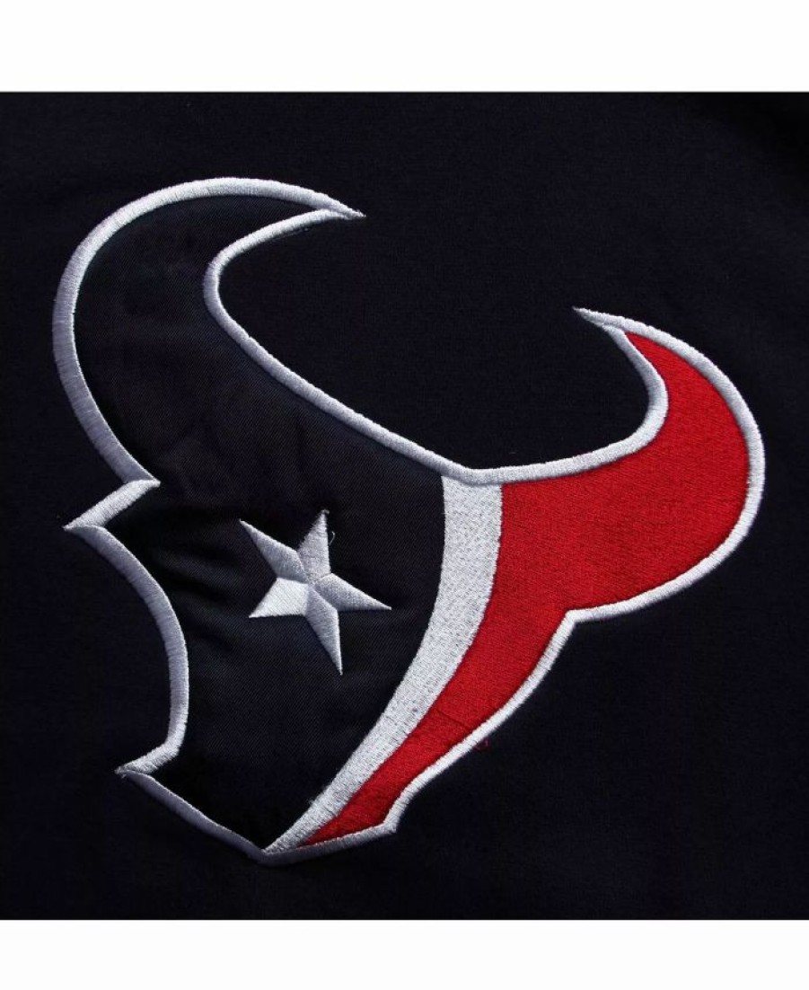 Sports Fan Shop * | Outerstuff Youth Boys Houston Texans Fan Gear Prime Pullover Hoodie Navy