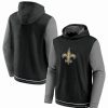 Sports Fan Shop * | Fanatics Men'S Branded New Orleans Saints Block Party Pullover Hoodie Black, Gray