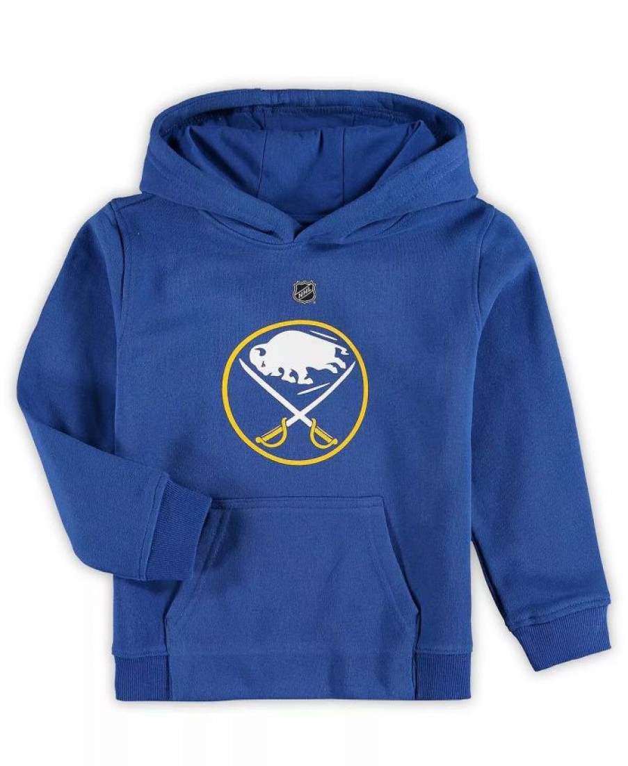 Sports Fan Shop * | Outerstuff Boys Preschool Buffalo Sabres Primary Logo Pullover Hoodie Royal