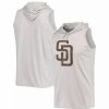 Sports Fan Shop * | Men'S San Diego Padres Sleeveless Pullover Hoodie Gray