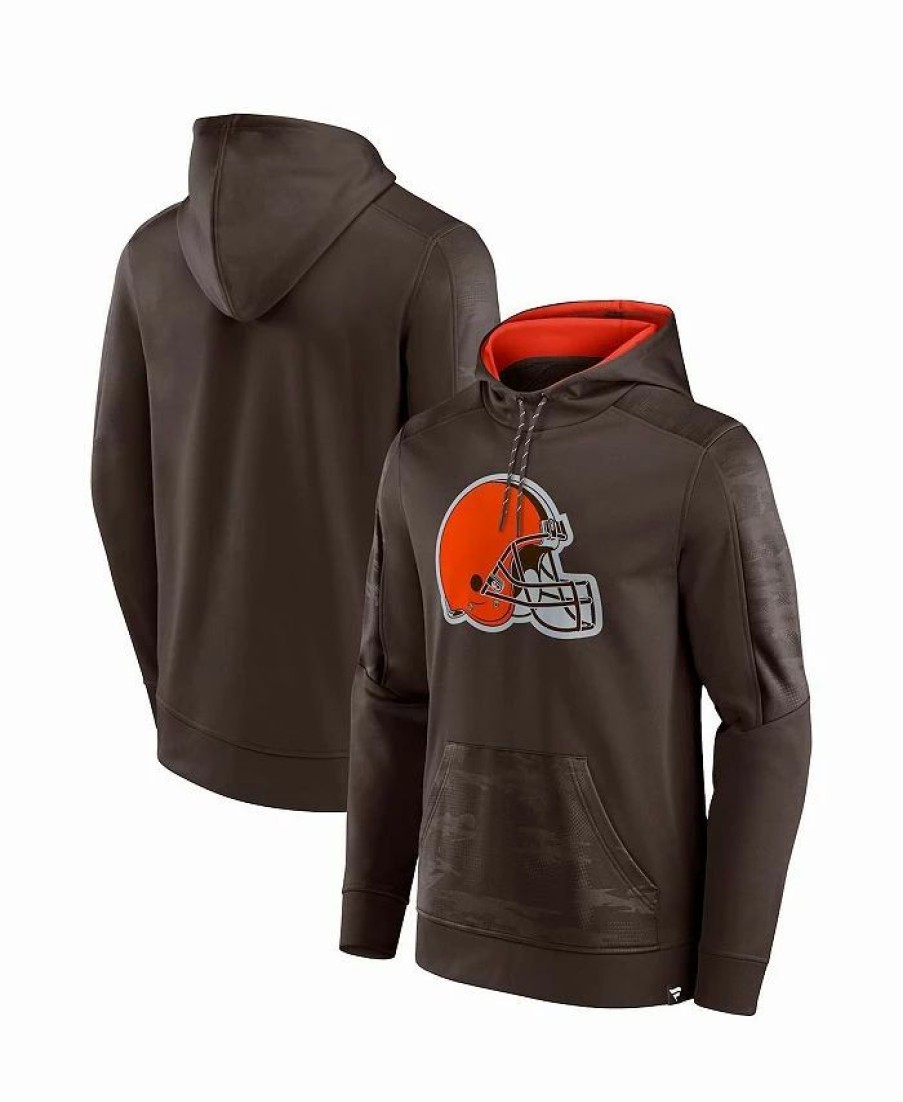 Sports Fan Shop * | Fanatics Men'S Branded Cleveland S On The Ball Pullover Hoodie Brown