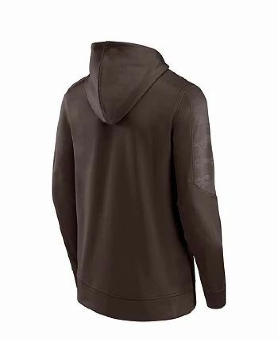 Sports Fan Shop * | Fanatics Men'S Branded Cleveland S On The Ball Pullover Hoodie Brown