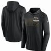 Sports Fan Shop * | Nike Men'S Baltimore Ravens Performance Team Pullover Hoodie Black