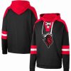 Sports Fan Shop * | Men'S Rutgers Scarlet Knights Lace-Up 4.0 Pullover Hoodie Black