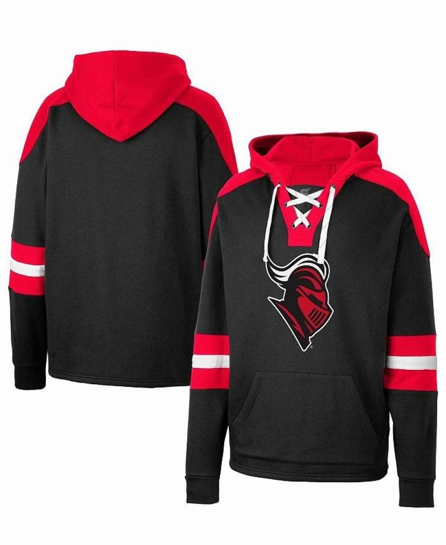 Sports Fan Shop * | Men'S Rutgers Scarlet Knights Lace-Up 4.0 Pullover Hoodie Black