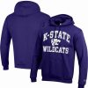 Sports Fan Shop * | Champion Men'S Kansas State Wildcats High Motor Pullover Hoodie Purple