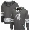 Sports Fan Shop * | Men'S Michigan State Spartans Oht Military-Inspired Appreciation Lace-Up Pullover Hoodie Gray