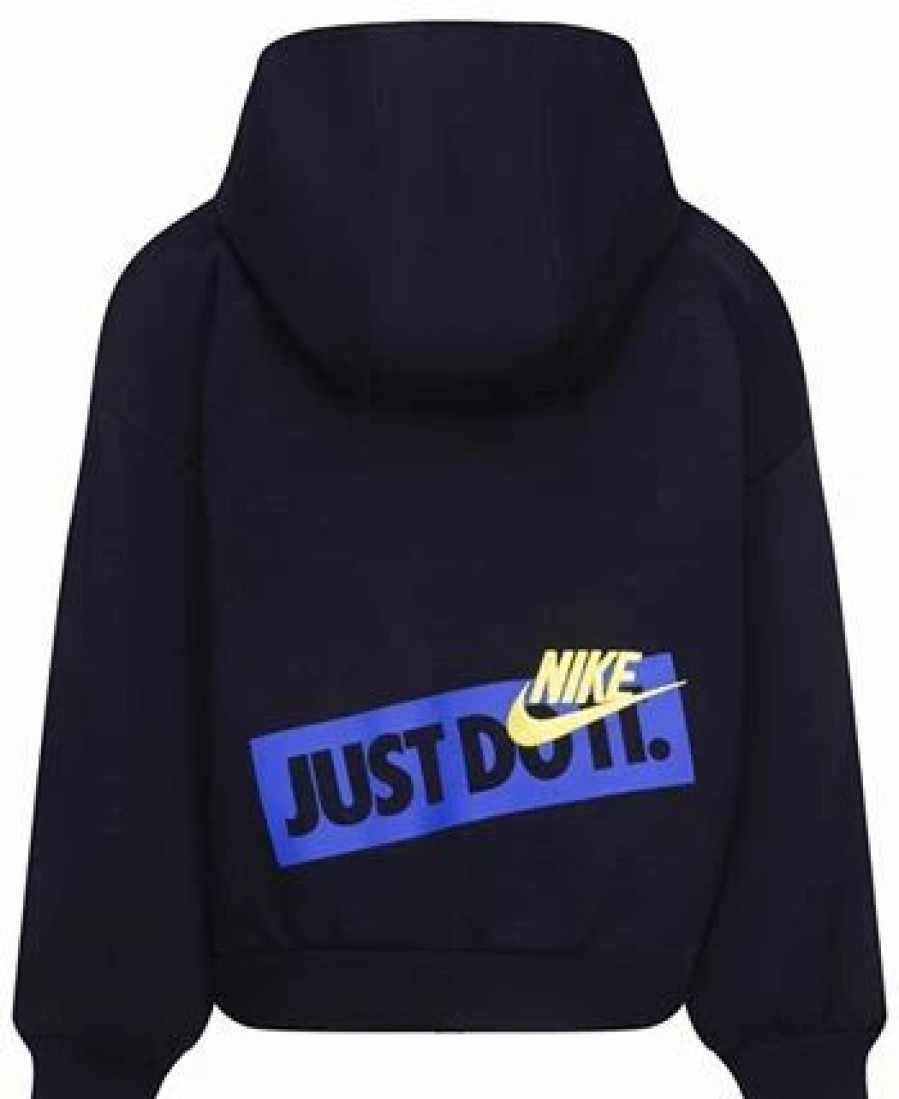 Kids * | Nike Toddler Boys Icon Fleece Pullover Hoodie Black