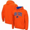 Sports Fan Shop * | Men'S Boise State Broncos Arch And Logo 3.0 Pullover Hoodie Orange