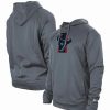 Sports Fan Shop * | New Era Men'S Houston Texans Training Camp Raglan Pullover Hoodie Gray