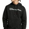 Activewear * | Champion Men'S Powerblend Logo-Graphic Hoodie