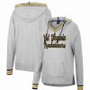 Sports Fan Shop * | Women'S West Virginia Mountaineers Andy V-Neck Pullover Hoodie Heathered Gray