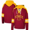 Sports Fan Shop * | Men'S Iowa State Cyclones Lace-Up 4.0 Pullover Hoodie Cardinal