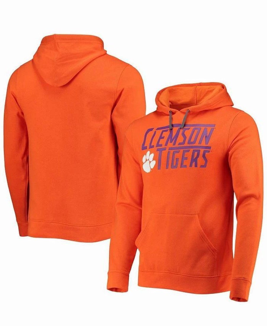 Sports Fan Shop * | Fanatics Men'S Branded Clemson Tigers Favorite Longshot Pullover Hoodie Orange