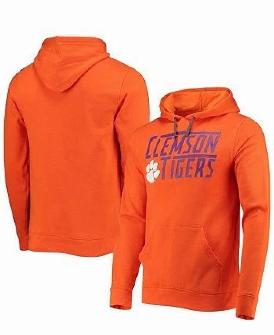 Sports Fan Shop * | Fanatics Men'S Branded Clemson Tigers Favorite Longshot Pullover Hoodie Orange