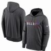 Sports Fan Shop * | Nike Men'S Buffalo Bills Prime Logo Name Split Pullover Hoodie Anthracite