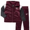 Sports Fan Shop * | Outerstuff Boys Toddler Virginia Tech Hokies Poly Fleece Full-Zip Hoodie And Pants Set Maroon