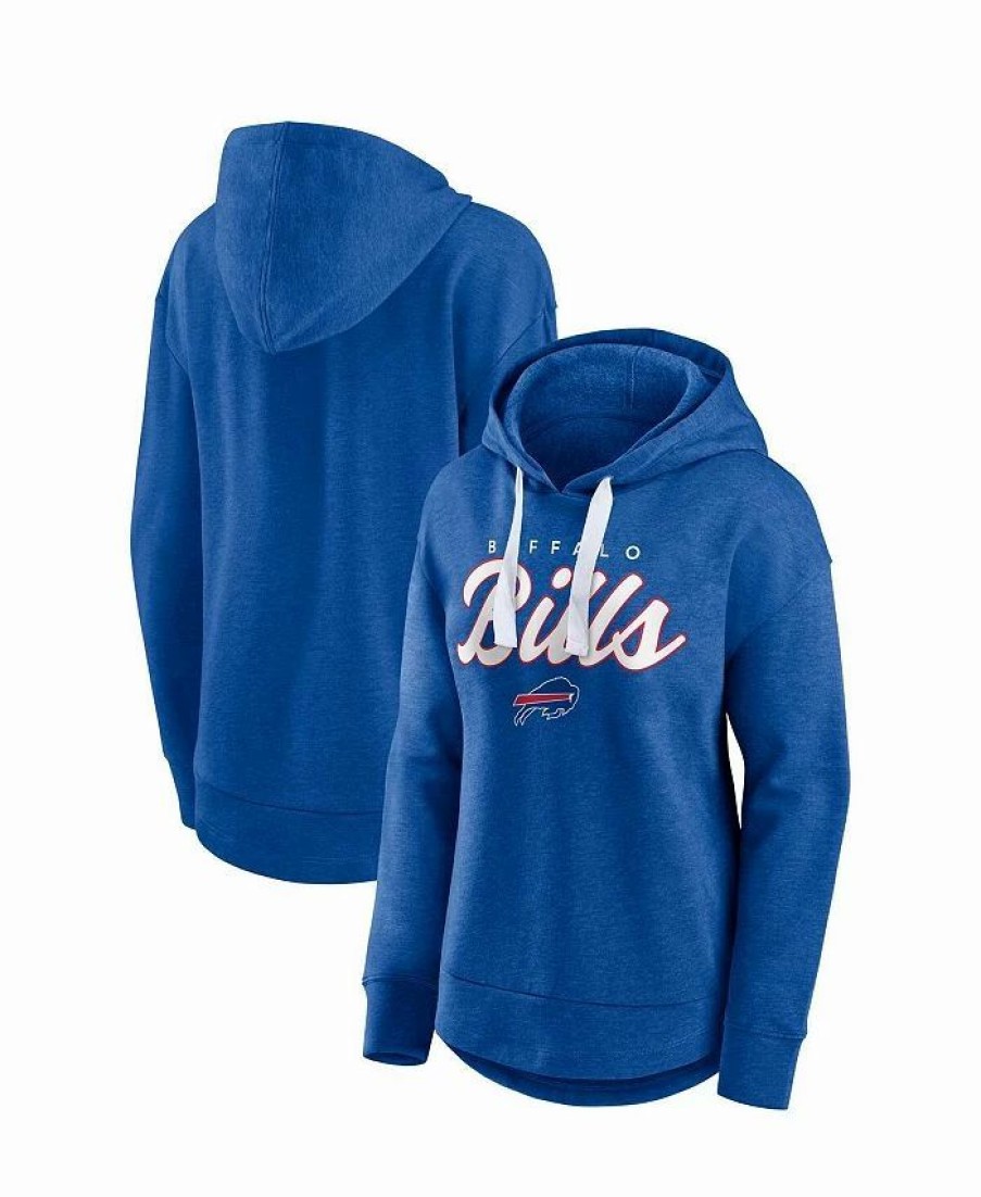 Sports Fan Shop * | Fanatics Women'S Branded Buffalo Bills Set To Fly Pullover Hoodie Heather Royal