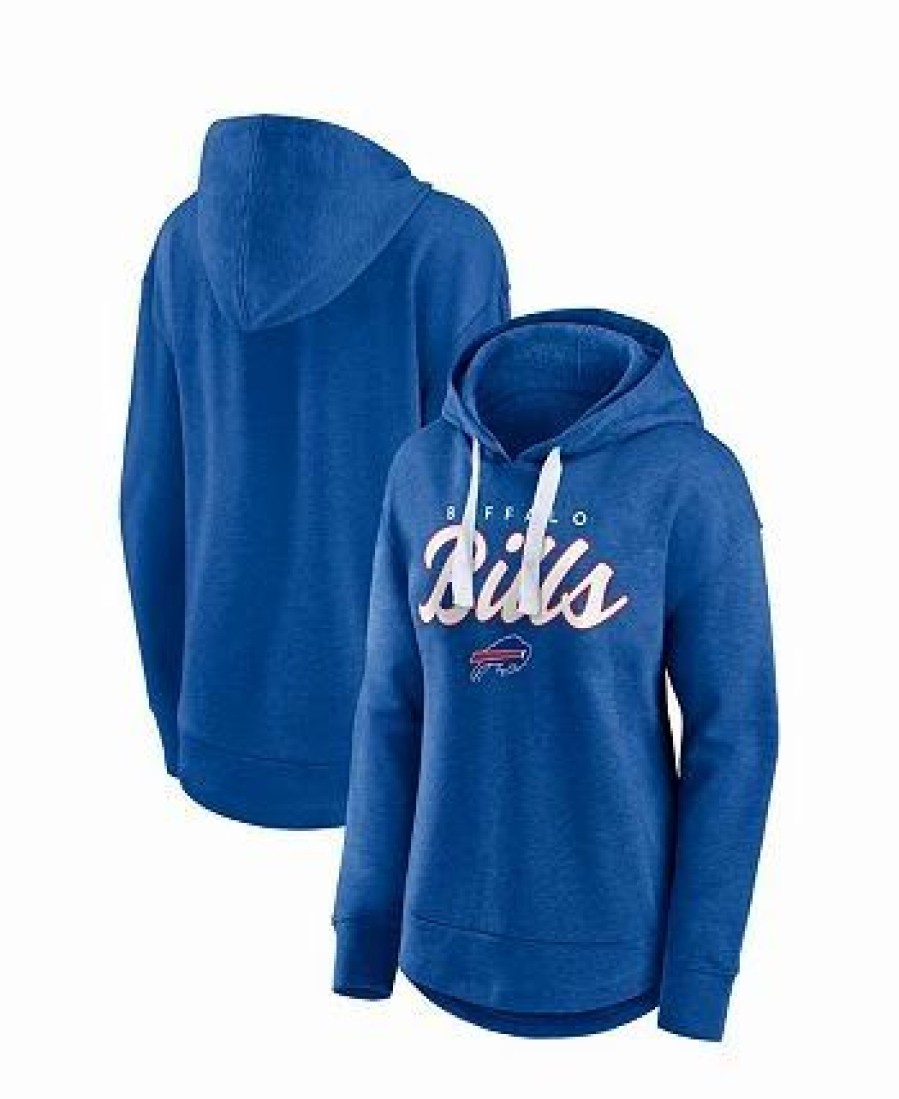 Sports Fan Shop * | Fanatics Women'S Branded Buffalo Bills Set To Fly Pullover Hoodie Heather Royal