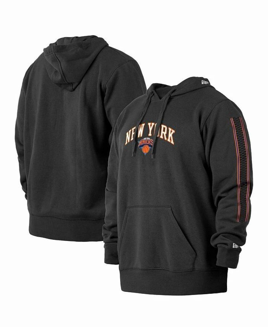 Sports Fan Shop * | New Era Men'S New York Knicks 2021/22 City Edition Big And Tall Pullover Hoodie Black